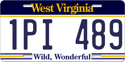 WV license plate 1PI489
