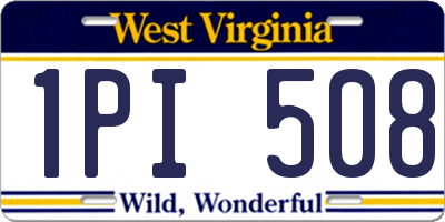 WV license plate 1PI508