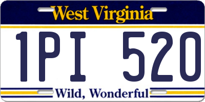 WV license plate 1PI520