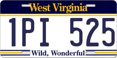 WV license plate 1PI525