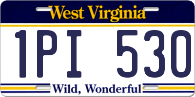 WV license plate 1PI530