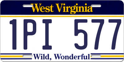 WV license plate 1PI577