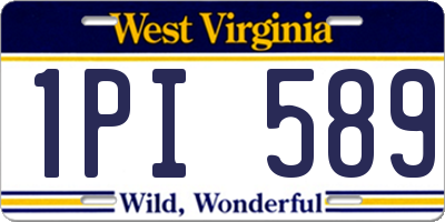 WV license plate 1PI589