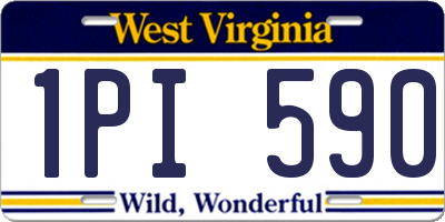WV license plate 1PI590