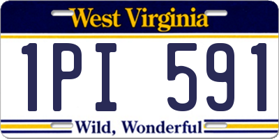 WV license plate 1PI591