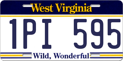 WV license plate 1PI595