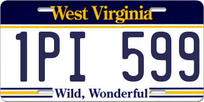 WV license plate 1PI599