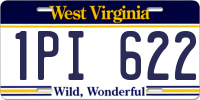 WV license plate 1PI622