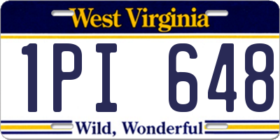 WV license plate 1PI648