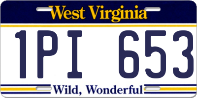 WV license plate 1PI653