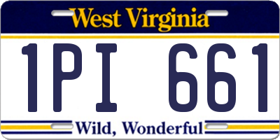 WV license plate 1PI661