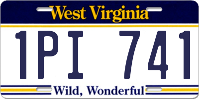WV license plate 1PI741