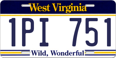 WV license plate 1PI751