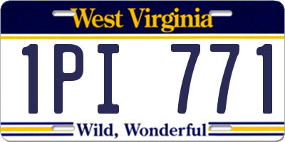 WV license plate 1PI771