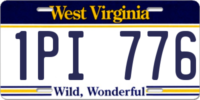 WV license plate 1PI776