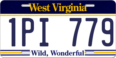 WV license plate 1PI779