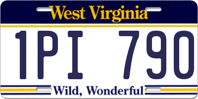 WV license plate 1PI790