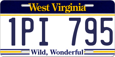 WV license plate 1PI795
