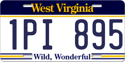 WV license plate 1PI895