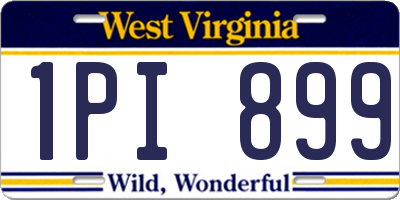 WV license plate 1PI899