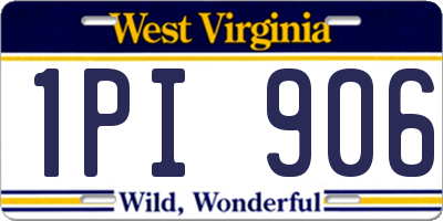 WV license plate 1PI906