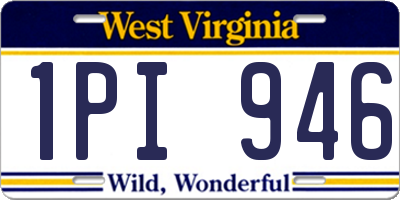 WV license plate 1PI946