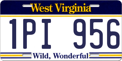 WV license plate 1PI956