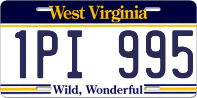 WV license plate 1PI995