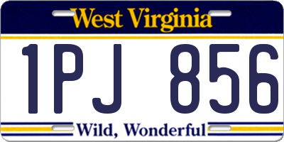 WV license plate 1PJ856