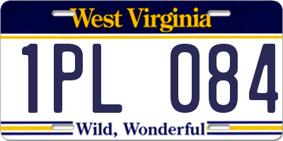 WV license plate 1PL084