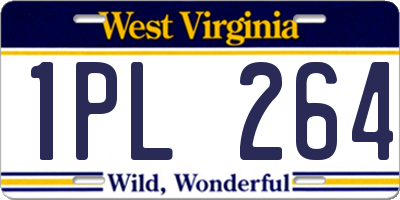 WV license plate 1PL264