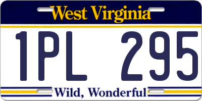 WV license plate 1PL295