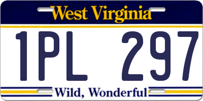 WV license plate 1PL297