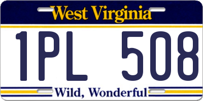 WV license plate 1PL508