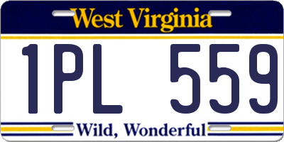 WV license plate 1PL559