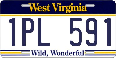WV license plate 1PL591