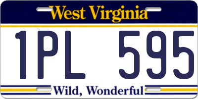 WV license plate 1PL595