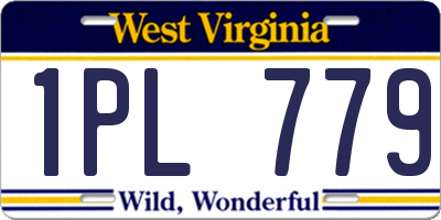 WV license plate 1PL779
