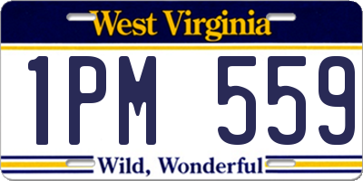 WV license plate 1PM559