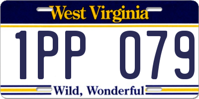 WV license plate 1PP079