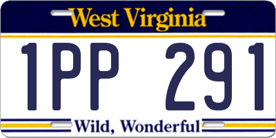 WV license plate 1PP291