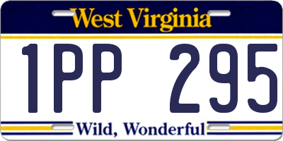 WV license plate 1PP295