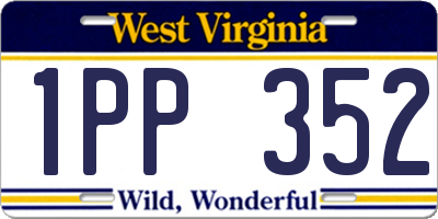 WV license plate 1PP352
