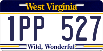 WV license plate 1PP527