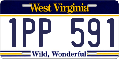 WV license plate 1PP591