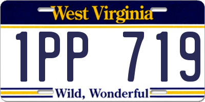 WV license plate 1PP719