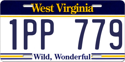 WV license plate 1PP779