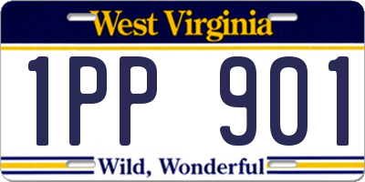 WV license plate 1PP901
