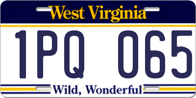 WV license plate 1PQ065