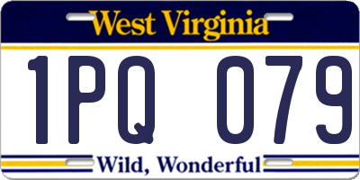 WV license plate 1PQ079